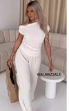 Fongt Women's INS Bursts Of Sleeveless Knitted Trousers Set Holiday Light Luxury