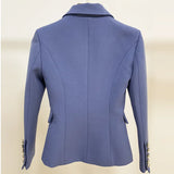 QUALITY Newest Fashion 2023 Designer Blazer Women's Double Breasted Lion Buttons Blazer