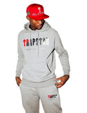 Fongt Letter Print Men's And Women's Multi-Color Warm Two Sets Of Loose Hoodie + Pants Jogging Set