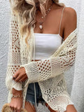 Fongt Sexy Knitted Hollow With Cardigan Bikini Beach Burqa Coat Women's Clothing
