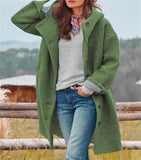 Fongt Autumn And Winter Station Long Hair Women's Coat Multi-Color Multi-Code Hooded Coat Outdoor Leisure