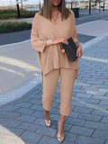 Pant Sets Spring Lapel Neck Long Sleeve Blouse Suits Urban Tracksuit ZANZEA Women OL Matching Sets Casual Solid Work