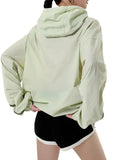 Fongt Feeling Spell Color Line Function Wind Outdoor Hooded Coat Female Summer New Street Versatile Sunscreen Clothes-Outfit