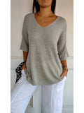 Casual Basic Style Slimming Sleeve Solid
