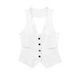 New Women's Double-Breasted Suit Jacket Straight Trousers 8194394 8003394-Outfit