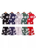 Fongt Fashion Trend Foam Printing Loose T-Shirt Y2K Hop Streetwear Men's And Women's Jacket Casual Top 1
