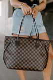 Tote Handbag with Clutch Wallet 703-1-Outfit