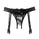 Fongt Black Garter Garter Thighs Brocing Trom Flirt Ultra-Thin Over Knee White Stockings Uniform Seduction Garter