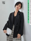 Office Ladies Casual White Blazer Women Spring Black Oversized Blazer Jacket Female Elegant Business Short Green