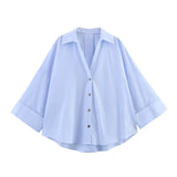 Fongt New Fashion Women's Wide-Sleeved Silk Silk Dress Silk Women's Long-Sleeved Shirt Tide 2246902