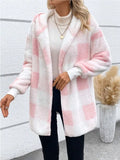Fongt New Coat Loose Lattice Knitted Cardigan Fashion Sweater