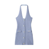 Fongt New Women's Fashion Stile Bully Hanging Neck Dress 5063340