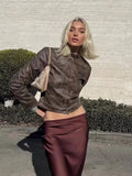 Winter New Overcoat Long Sleeve Motorcycle Jacket Short Coat Vintage Slim Outwear Boyfriend Style Suede Jacket