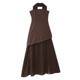 Fongt Women's Explosive Temperament Fashion Bras Shoulder Sleeveless Dress
