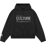 Fongt Hooded Sweater Net Red Hooded Cape Drill Letter Print New Long-Sleeved Top Coat