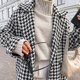 Fongt Women's Wear 2023 New High-End Fashion Coat Light In Black And White-Outfit