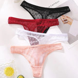Sexy Perspective G-String Women's Panties Woman Thong Low-waist Underpants Hollow Out T-back Female Underwear