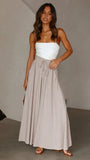 2023 Spring Summer Women Wide Leg Pants Casual High Waisted Long Skirt Pants for Girls Lace-Up Pants Брюки С Высокой