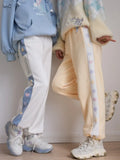 Kawaii White Jogging Sweatpants Women Harajuku Cute Print Girly Sports Pants Oversized Korean Fashion Tracksuit