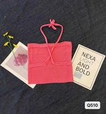 Hottie Hanging Neck Vest Women Summer New Inside And Outside Wearing Design Sexy Short Sleeveless Top
