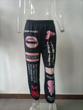 Fongt And Winter Explosion Of Women's Clothing 2025 New Printing Fashion Loose Waist Sports Leisure Harun Pants Women