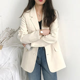 Fongt Jacket Women's Spring And Autumn 2025 New Korean Version Of The Loose Ins Tide Red Set Fried Street Small Suit Top