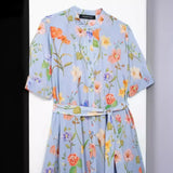 New Series Flower Printing Lace Dress 2183073-Outfit