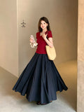Fongt Price Does Not Return] Xiu Xixi 2025 Summer New High-Waisted Half-Body Skirt French Style Dress 85182