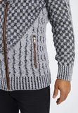 Fongt New Men's Zipper High Turtleneck Cardigan Long Sleeved Knitwear Purchase