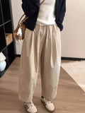 Fongt Sleoper Slack Panty Female Large Size Fat Mm Pear Shape Body Tight Waist Nine Minutes Grandmother Trousers