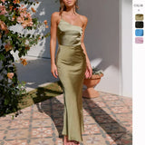 Fongt Sales Of 2026 Spring And Summer New One-Shoulder Sexy Dress To Collect Waist Long Dress