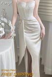 Midi Dress Summer New 2023 Women Spaghetti Strap Sexy Bodycon Ladies Elegant Evening Party Female Prom Robe