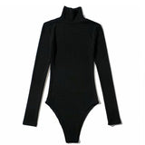 Fongt High-Collar Body Solid Foundation Long-Sleeved T-Shirt Women's Thai Solid Color Buckle Buckle Yoga Bottoming Shirt