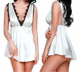 Sex Lingerie Sexy Oil Guang Cloth Strap Lace Side Erotic Dress Erotic