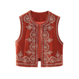 And Winter New Beaded Embroidered Velvet Vest 6895268-Outfit
