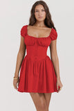 Fongt And Summer New Sweet And Spicy Women Decorate Hottie Small Dress Bubble Sleeve Square Dress Dress Women 2026