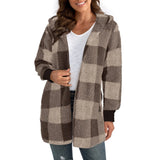 Fongt New Coat Loose Lattice Knitted Cardigan Fashion Sweater