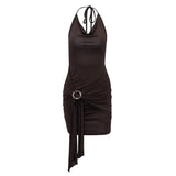 Fongt Spring New Fashion Sexy Back Royal Sister Wind Deep V Sling