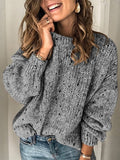 Fongt / Winter New Women's Casual Jumper Long-Sleeved Turtleneck Dot Knit Sweater Women's
