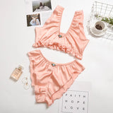 V Neck 2-piece Pajama