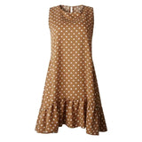 Casual Slim Thin Party O Neck Dot