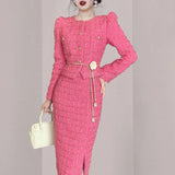Fongt Scent Suit 2025 New Explosion Autumn Small Fragrant Suit Dress High-End Small Dress Two Sets