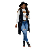 Fongt New Women's Casual Solid Color Cardigan Sleeveless Knitted Vest-Outfit