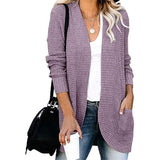 Fongt Exclusively For The Autumn And Winter New Ladies Fashion Long Sleeve Pocket Sweater Knit