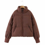 Hot Style Cotton Clothes Female Ins Loose Thin Warm Bread Clothes Short Lazy Wind Down Cotton Clothes Winter-Outfit