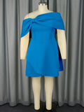 Fongt New Multi-Colored Shoulder Dress Sexy Wind Party Party Dress Dress Dress Dress