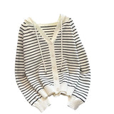Hooded Casual Knitted Sweater Women's 2024 Spring And Autumn New Korean Version Loose Fashion Cardigan Jacket-Outfit