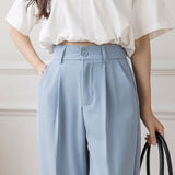 Women 4 Colors Ankle-Length Trousers Elegant Solid Daily Minimalist Newest Harajuku All-match Ulzzang Students Cozy
