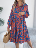 Fongt 2025 Casual Casual Leopard-Print Long-Sleeved Shirt Skirt Women's Clothing