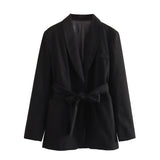 Fongt And Dress Blazer 231018 Straight-Fits High-Rise Trousers 2216118 Suit